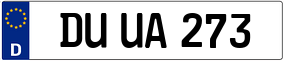 Trailer License Plate